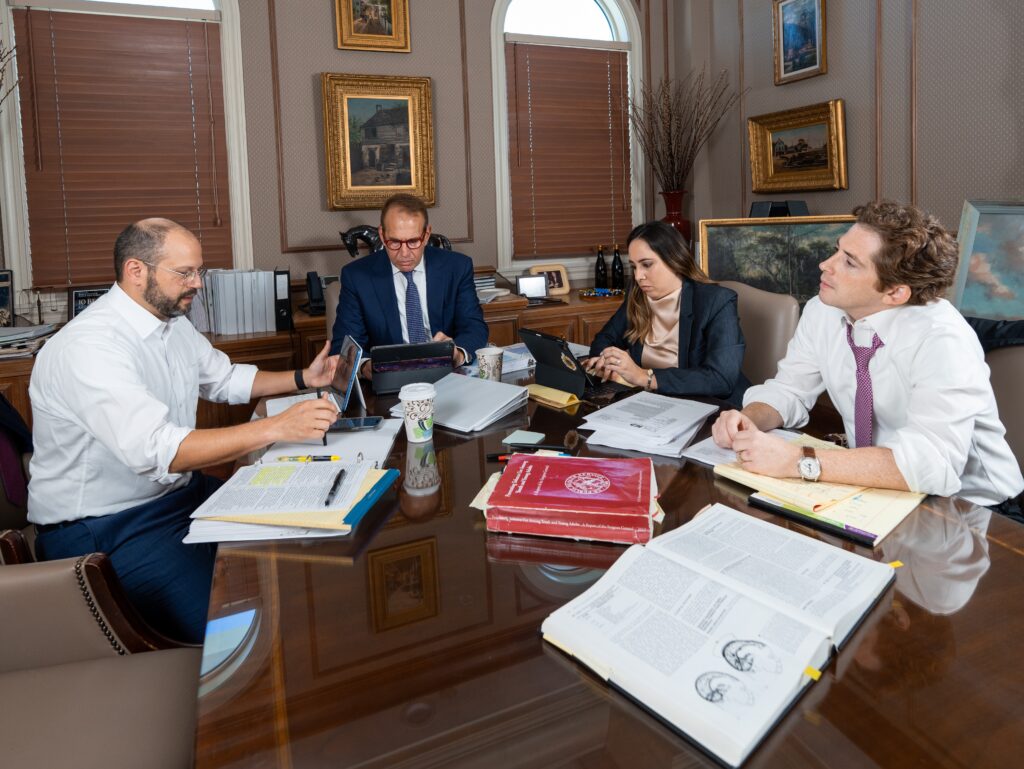 Experienced birth injury attorneys working on a case